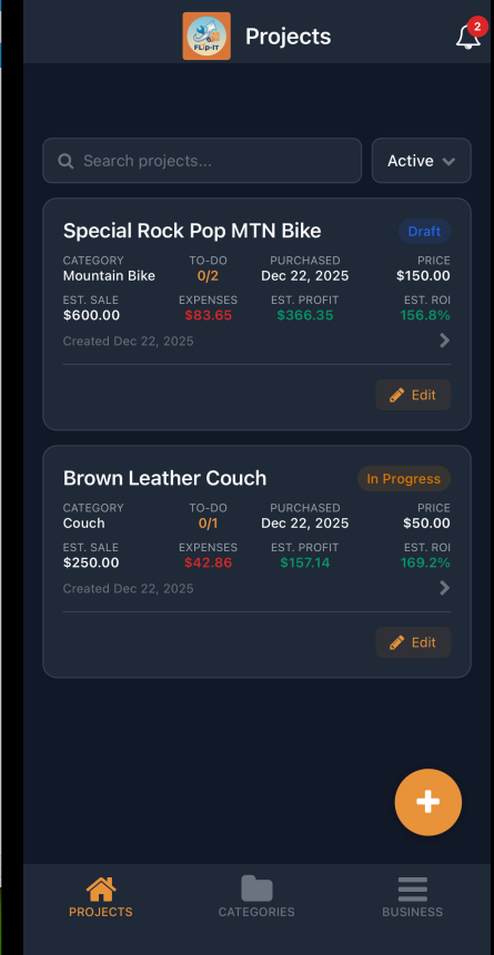 Flip-It App Screenshot